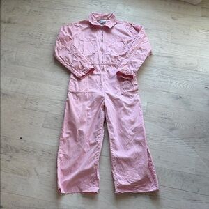 Urban Outfitters Pink Utility Zip-Front Jumpsuit